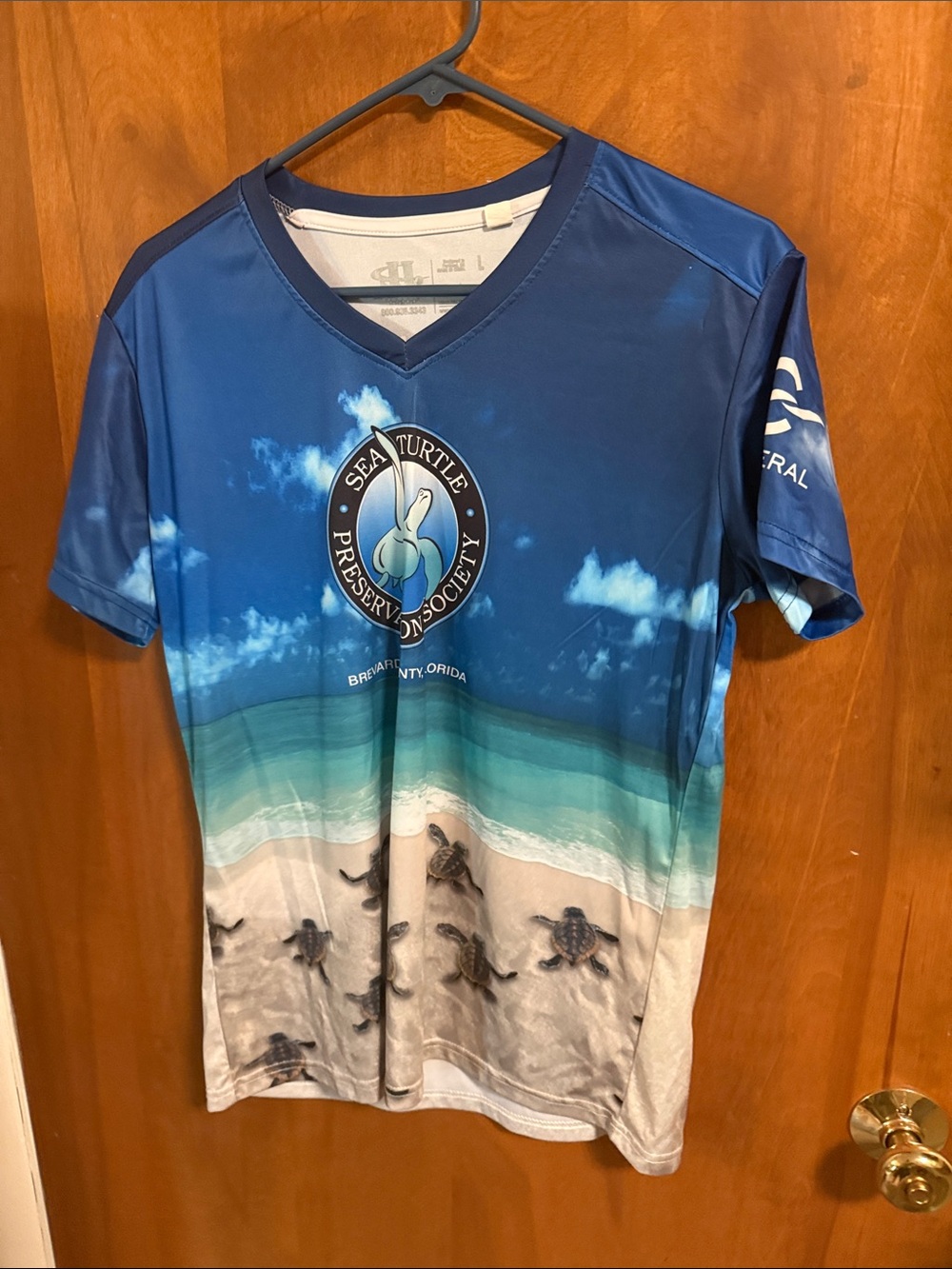 Sea Turtle Preservation Society Blue Gradient Men's Swim Shirt